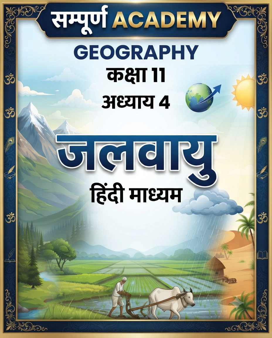 जलवायु Class 11 Geography Chapter 4: जलवायु ( Climate ) - Complete Study Notes | Hindi Medium